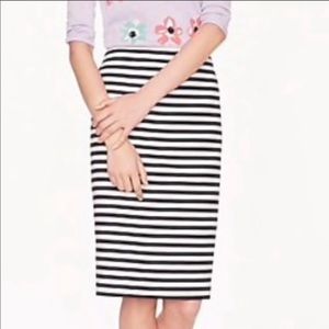JCrew no.2 Stripped Pencil Skirt 12